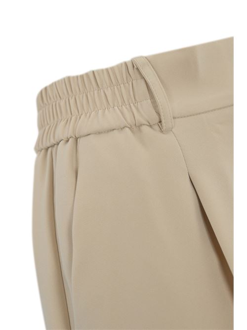 Pantalone classico con pieghe D. Exterior | 599114CREM